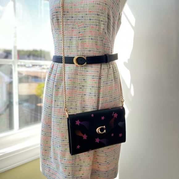 NWT Coach Tammie Clutch Crossbody With Disco Star Print - Picture 7 of 7